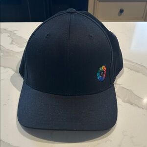 Black Baseball Cap with Colorful Logo